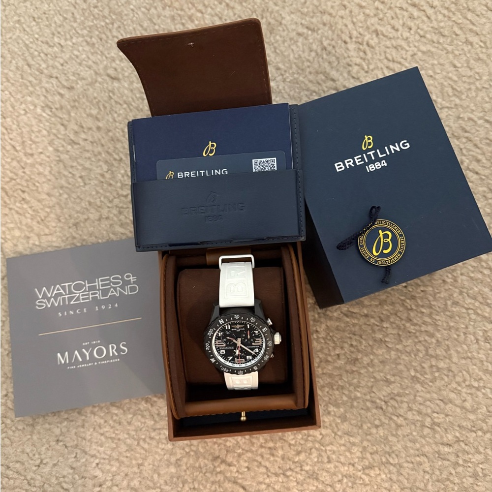 Breitling Black and White Luxury Watch